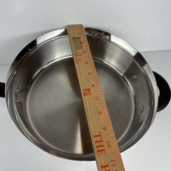 BERGHOFF Stainless Steel Copper Clad Base 10.5"x3" SKILLET Double Handle No Lid - Picture 4 of 8